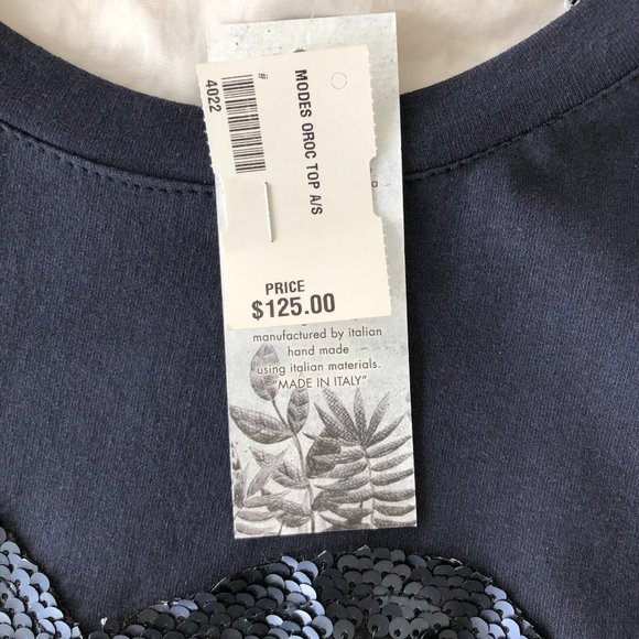 Sweatshirt Inspired Top with Sequin Heart - Picture 5 of 6